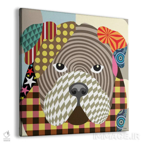 تابلو دکوراتیو "بولداگ انگلیسی" اثر لانره استودیو - نمای پرسپکتیو محصول