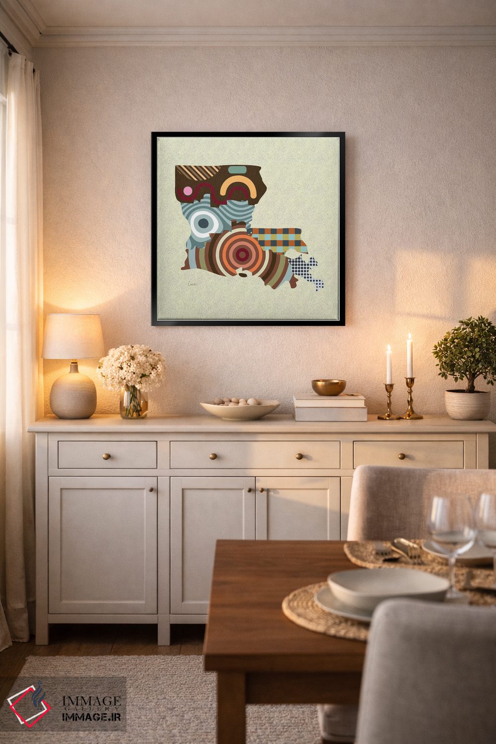 تابلو دکوراتیو "ایالت لوییزیانا" اثر لانره استودیو - D5B