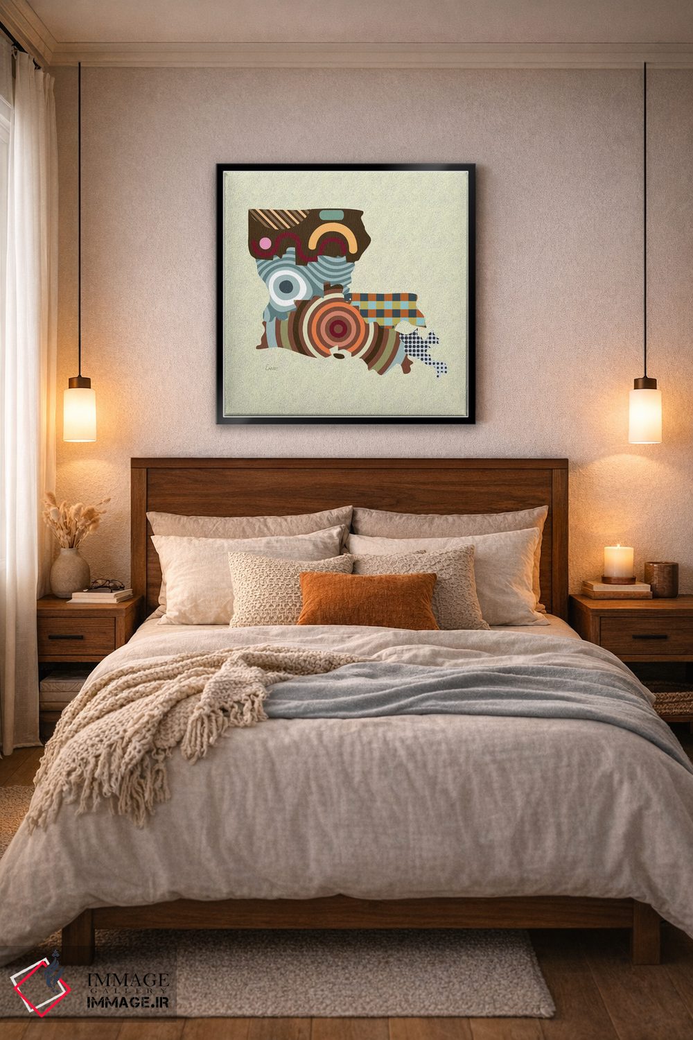 تابلو دکوراتیو "ایالت لوییزیانا" اثر لانره استودیو - D6B