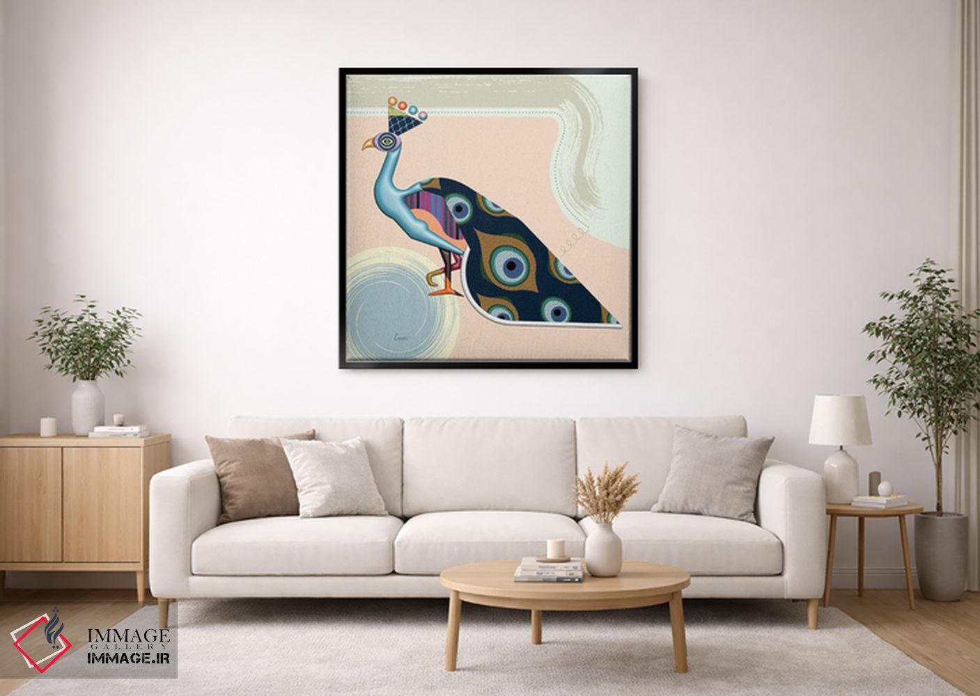 تابلو دکوراتیو "طاووس مغرور" اثر لانره استودیو - D1B