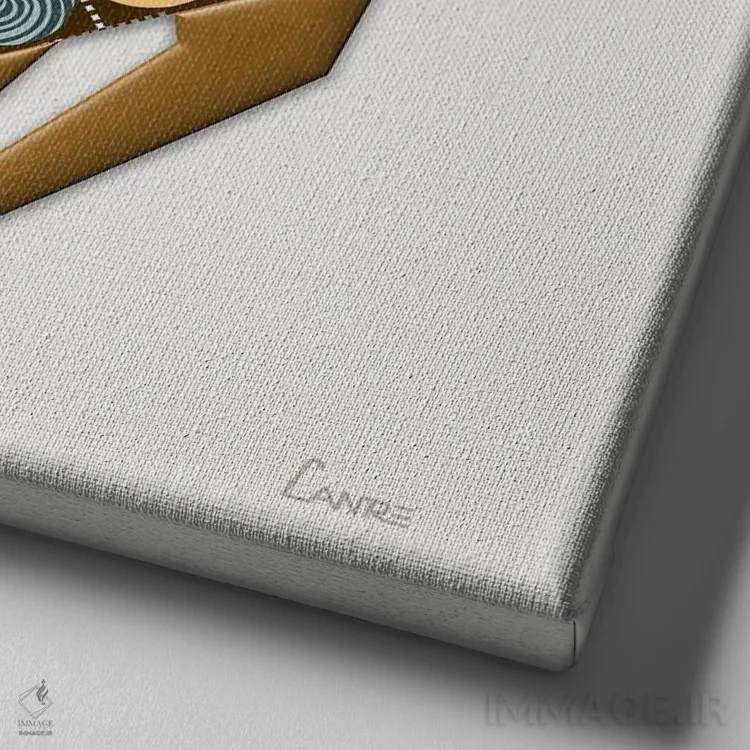 تابلو دکوراتیو "ملکه رقصان" اثر لانره استودیو - نمای نزدیک بافت بوم