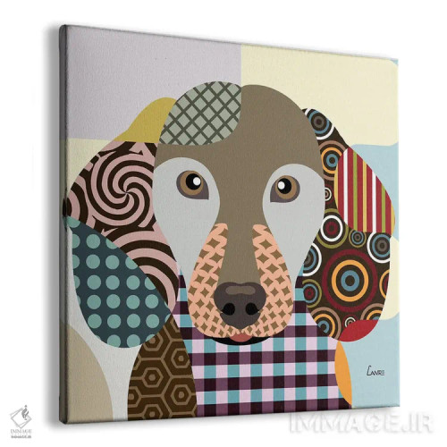 تابلو دکوراتیو "داکسهوند" اثر لانره استودیو - نمای پرسپکتیو محصول