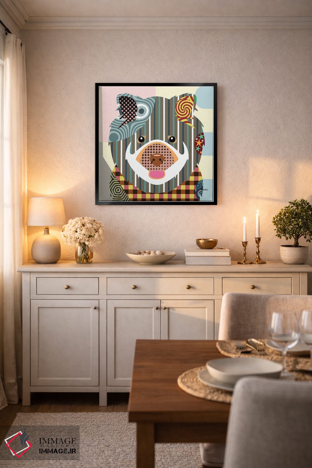 تابلو دکوراتیو "چاو چاو" اثر لانره استودیو - D5B