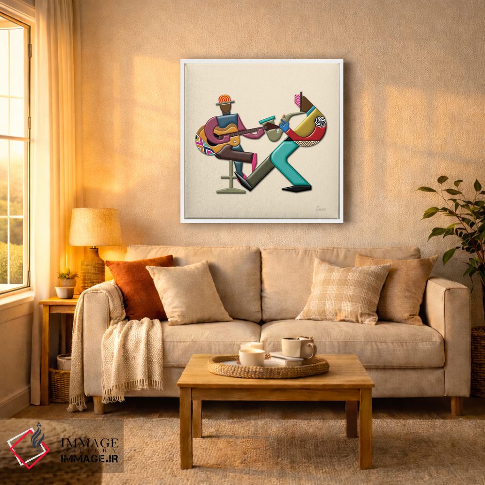 تابلو دکوراتیو "کوانتت جاز ۶" اثر لانره استودیو - D4W