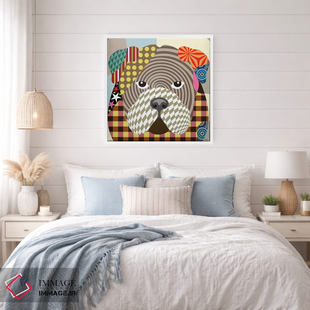 تابلو دکوراتیو "بولداگ انگلیسی" اثر لانره استودیو - D1W