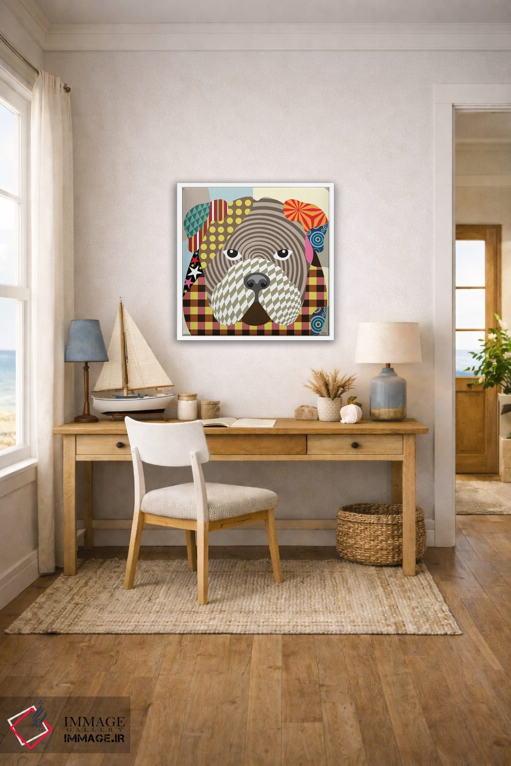 تابلو دکوراتیو "بولداگ انگلیسی" اثر لانره استودیو - D2W