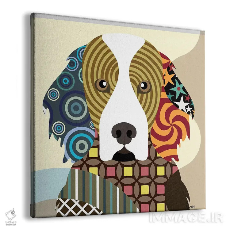 تابلو دکوراتیو "آیریش ستر" اثر لانره استودیو - نمای پرسپکتیو محصول