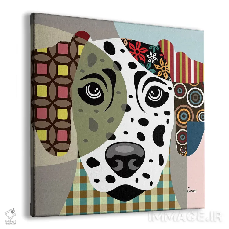 تابلو دکوراتیو "دالمیشن" اثر لانره استودیو - نمای پرسپکتیو محصول
