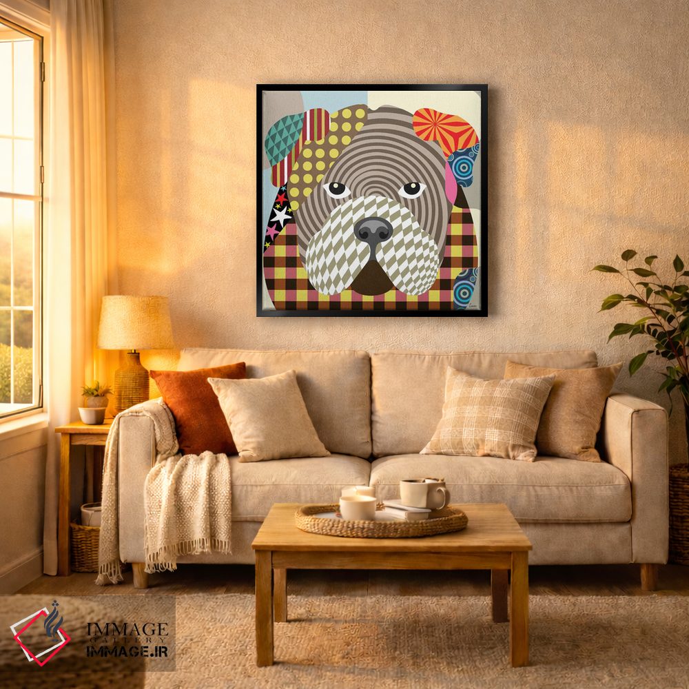 تابلو دکوراتیو "بولداگ انگلیسی" اثر لانره استودیو - D5B