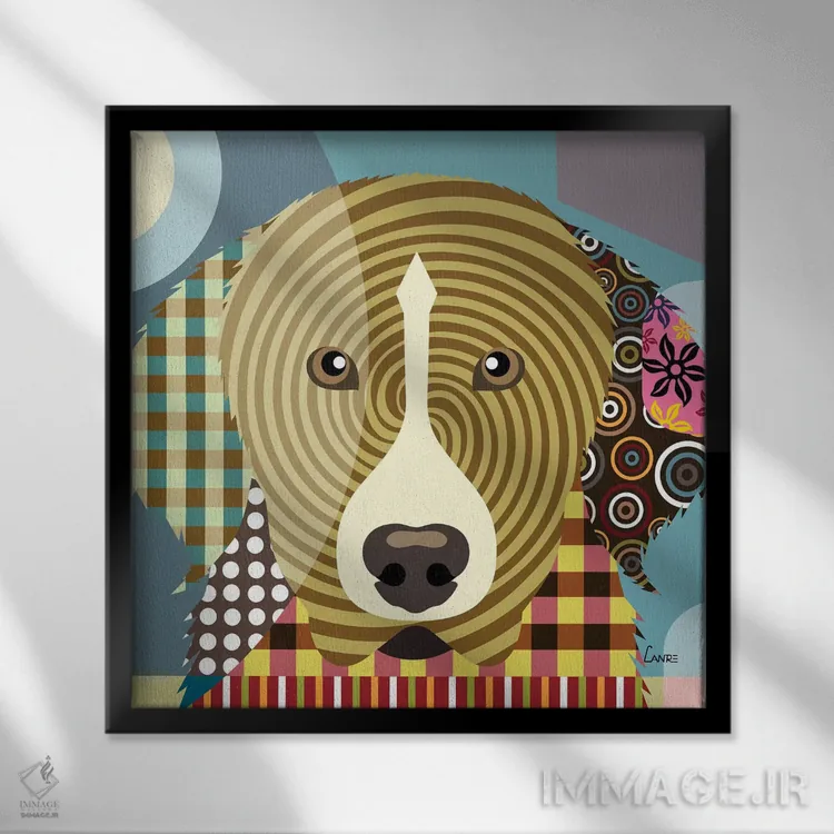 تابلو دکوراتیو "گریت پیرنه" اثر لانره استودیو - نمای قابدار مشکی