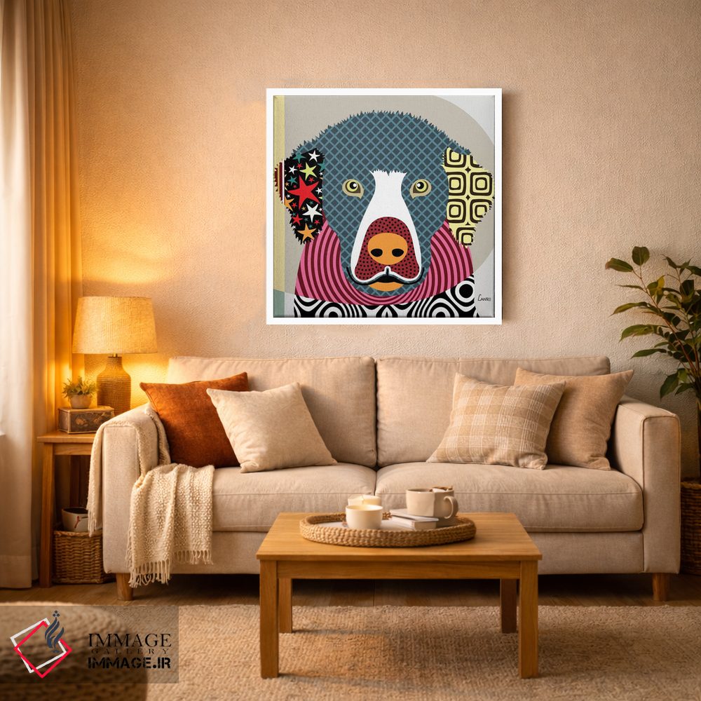 تابلو دکوراتیو "گلدن رتریور" اثر لانره استودیو - D2W