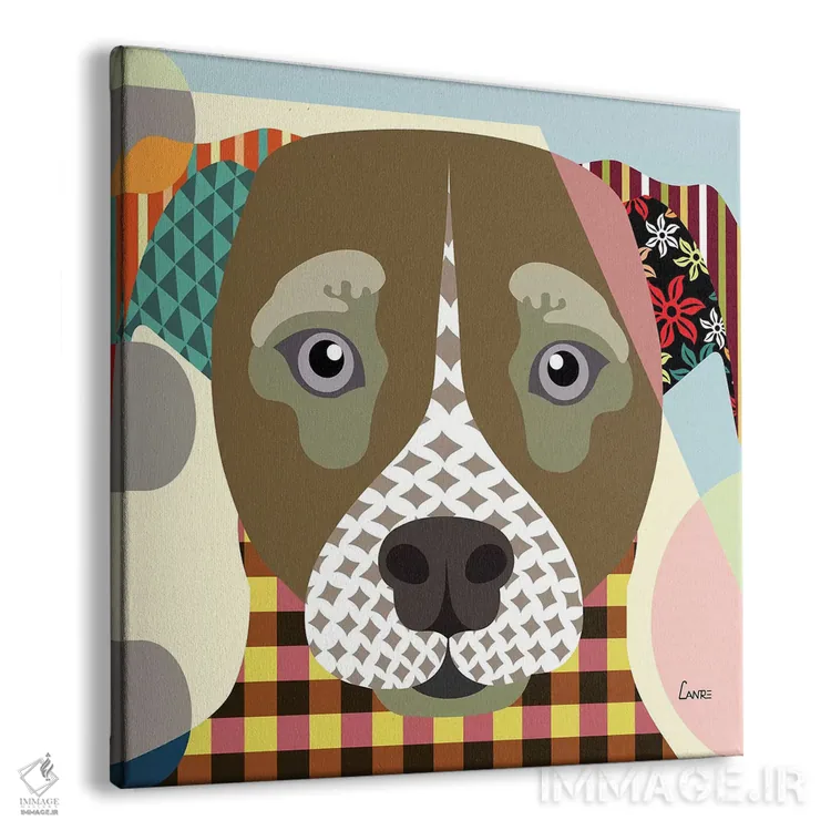 تابلو دکوراتیو "جک راسل" اثر لانره استودیو - نمای پرسپکتیو محصول