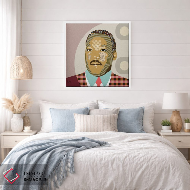 تابلو دکوراتیو "مارتین لوتر کینگ جونیور" اثر لانره استودیو - D2W