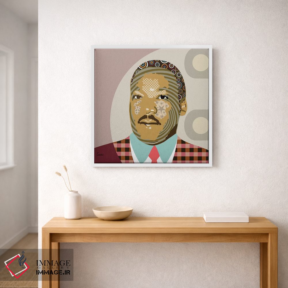 تابلو دکوراتیو "مارتین لوتر کینگ جونیور" اثر لانره استودیو - D1W