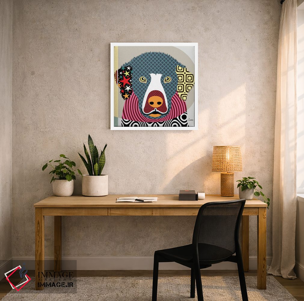 تابلو دکوراتیو "گلدن رتریور" اثر لانره استودیو - D4W