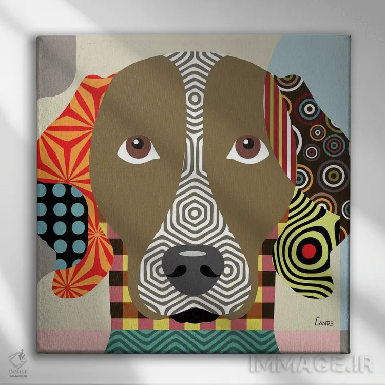 تابلو دکوراتیو ویمارانر اثر لانره استودیو - نمای روبهرو روی دیوار