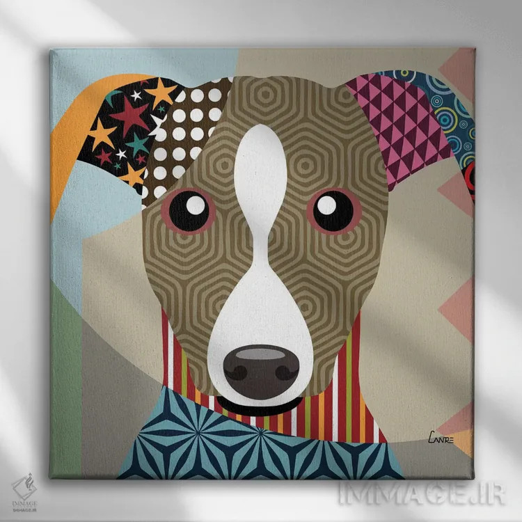 تابلو دکوراتیو ویت اثر لانره استودیو - نمای روبهرو روی دیوار