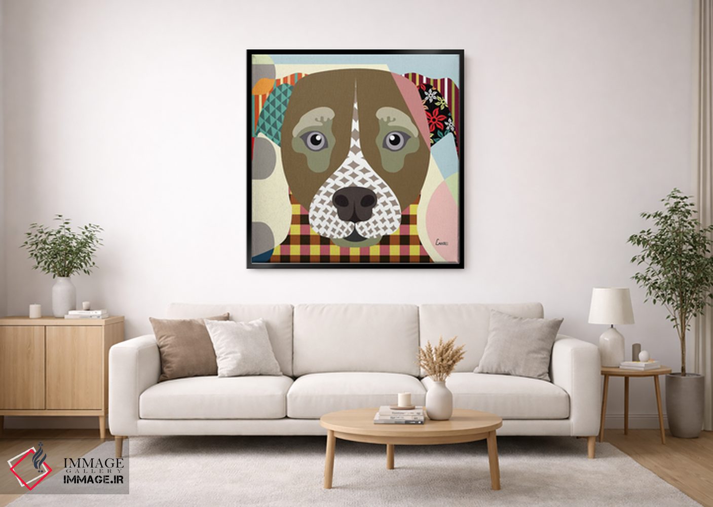 تابلو دکوراتیو "جک راسل" اثر لانره استودیو - D2B