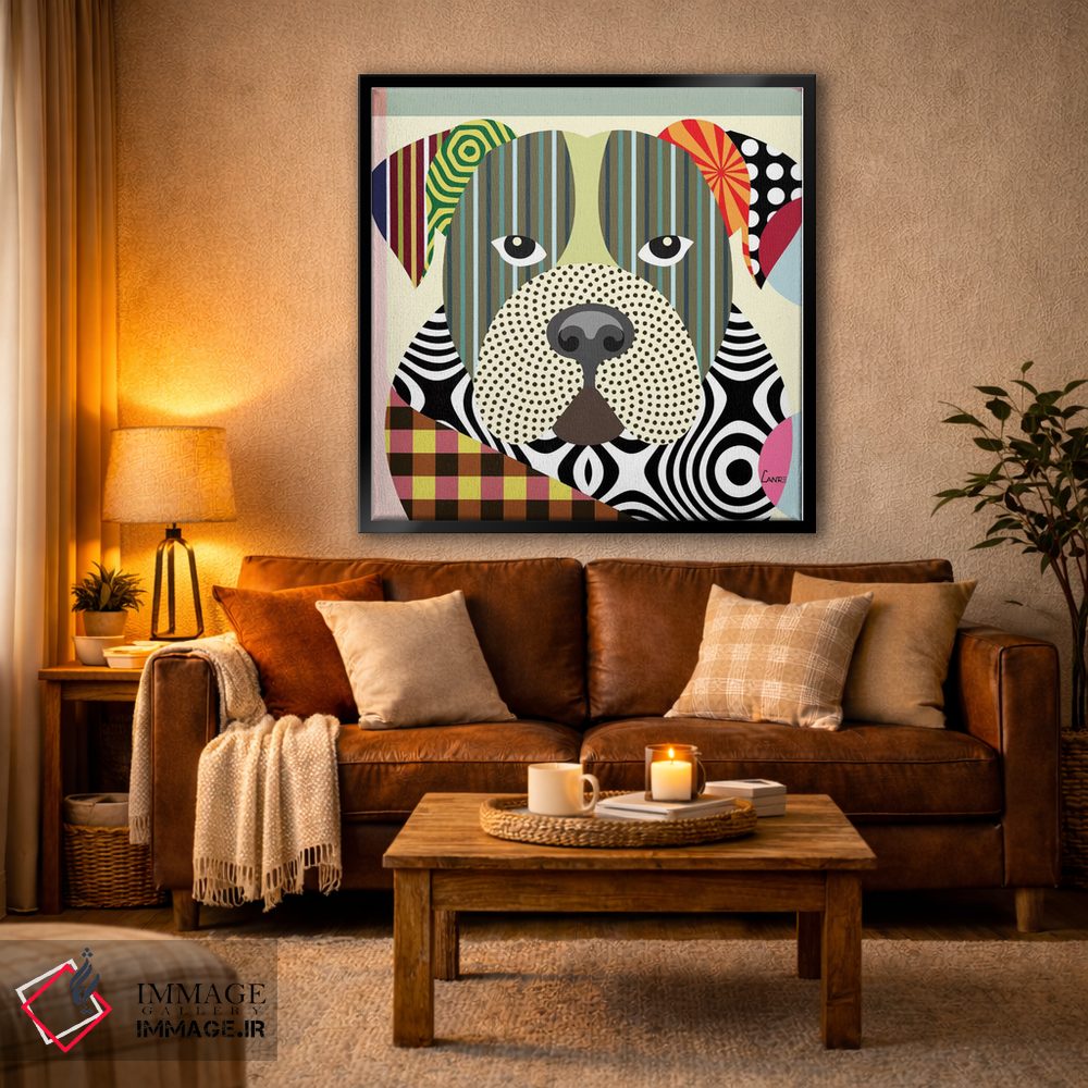 تابلو دکوراتیو "بولداگ آمریکایی" اثر لانره استودیو - D3B