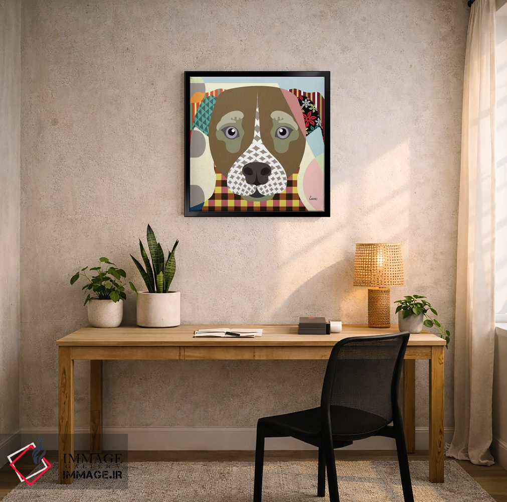 تابلو دکوراتیو "جک راسل" اثر لانره استودیو - D5B