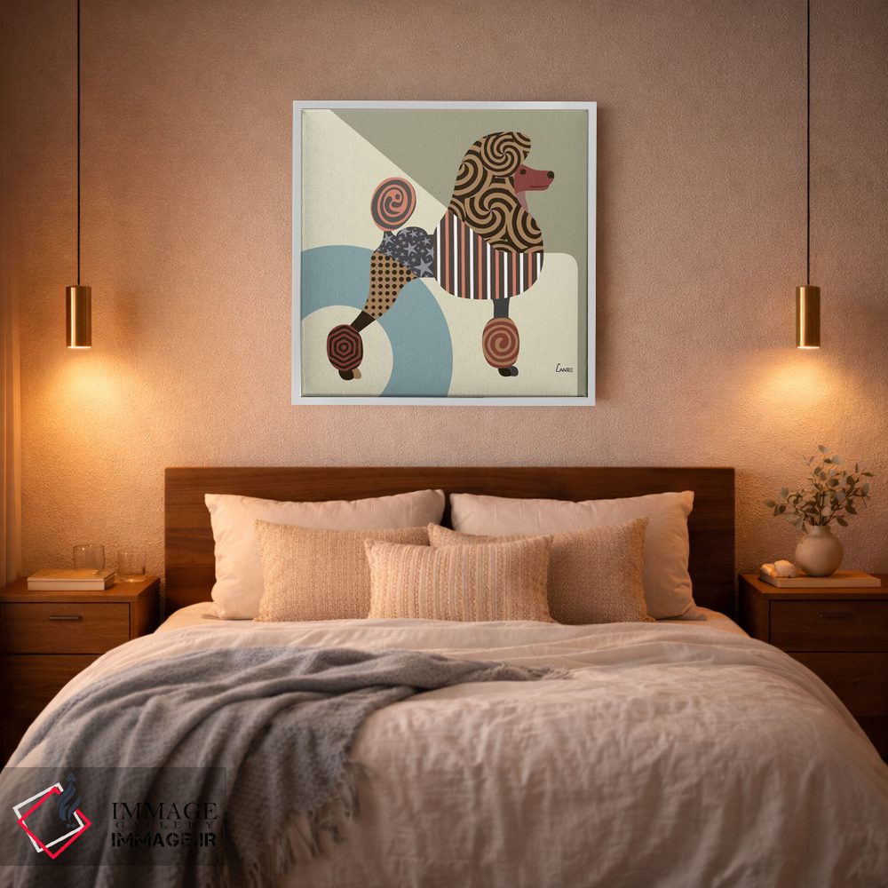 تابلو دکوراتیو پودل اثر لانره استودیو - D2W