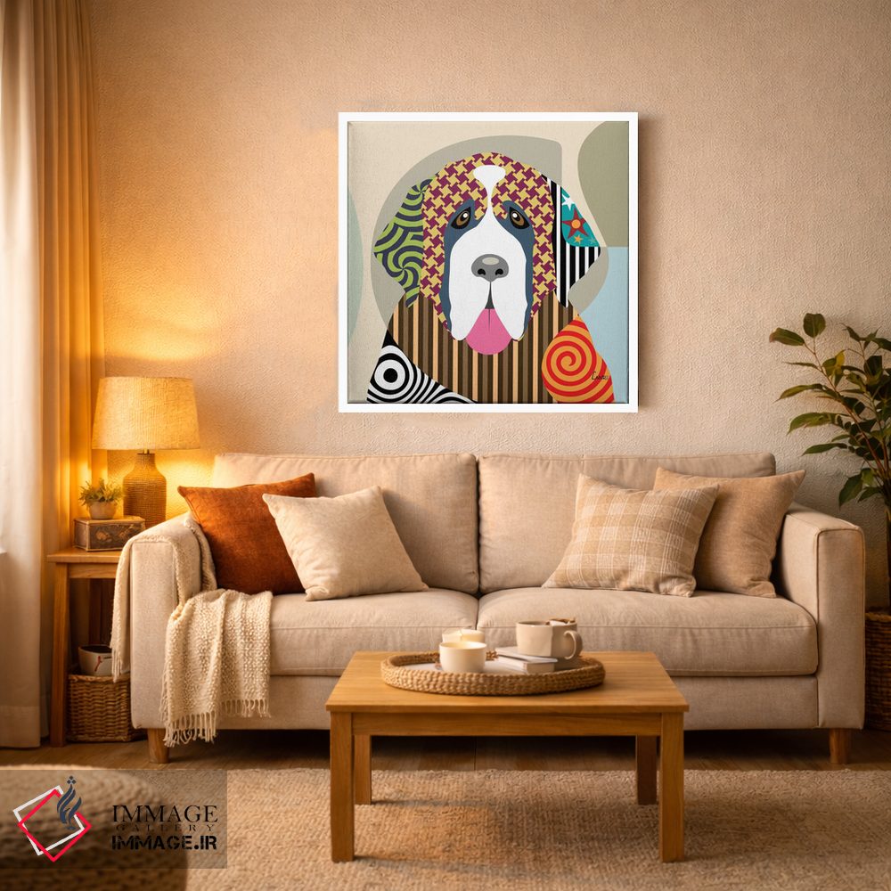 تابلو دکوراتیو سنت برنارد اثر لانره استودیو - D4W