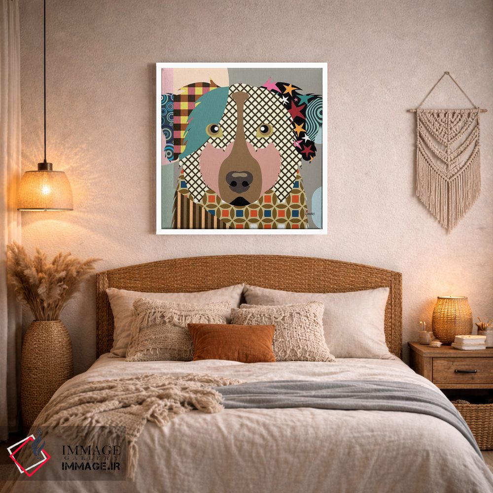 تابلو دکوراتیو شپرد استرالیایی اثر لانره استودیو - D3W