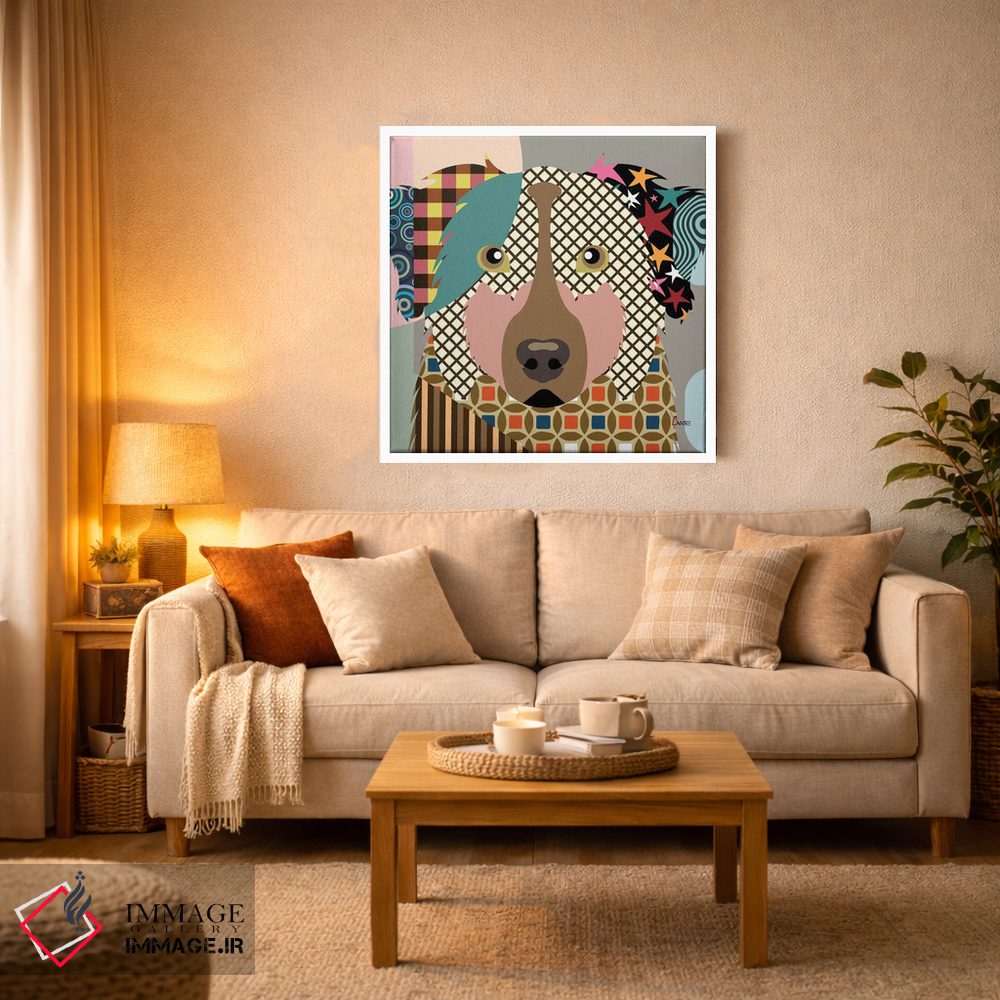 تابلو دکوراتیو شپرد استرالیایی اثر لانره استودیو - D4W