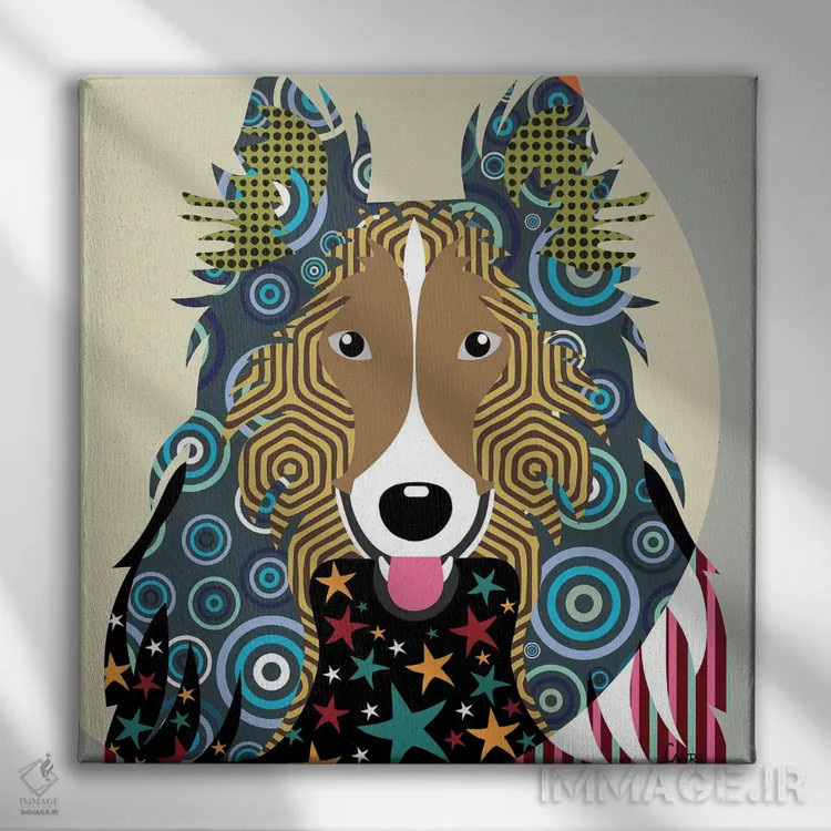 تابلو دکوراتیو کولی زبر اثر لانره استودیو - نمای روبهرو روی دیوار