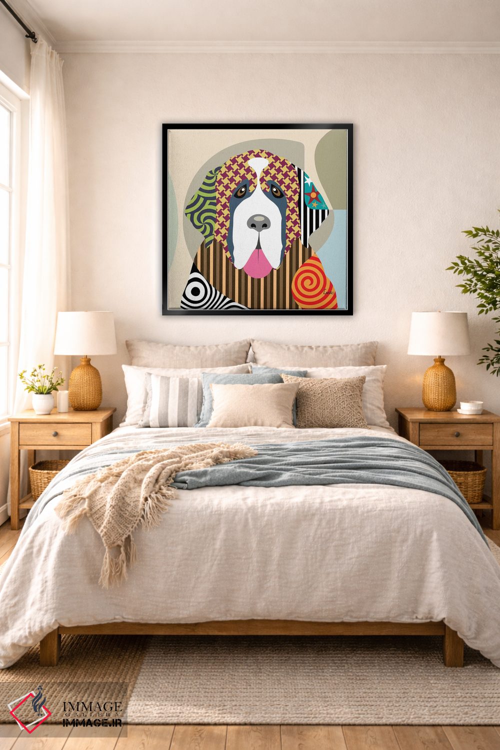 تابلو دکوراتیو سنت برنارد اثر لانره استودیو - D6B