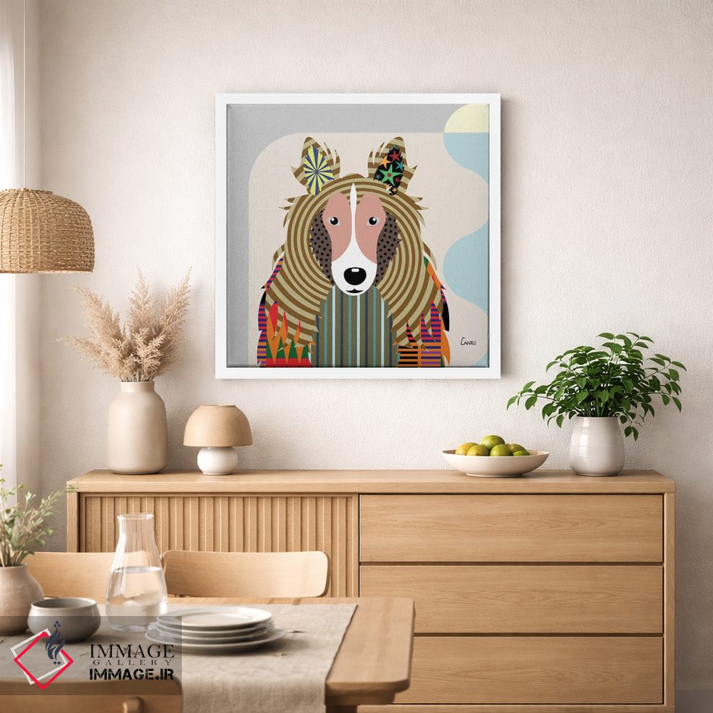 تابلو دکوراتیو شپداگ شتلند اثر لانره استودیو - D1W