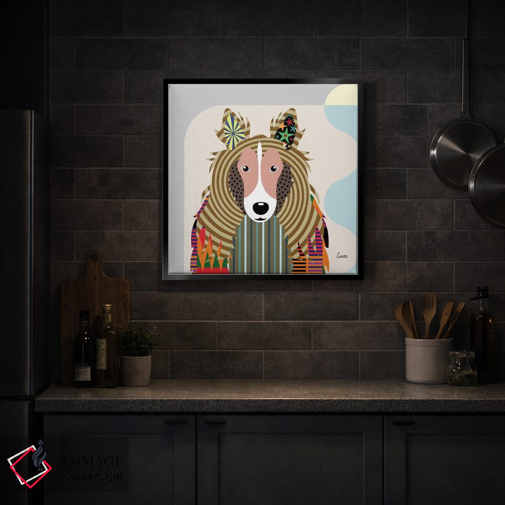 تابلو دکوراتیو شپداگ شتلند اثر لانره استودیو - D4B