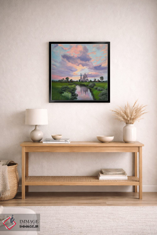 تابلو دکوراتیو منظره آسمان بی انتها اثر جین لانتسمن - D4B