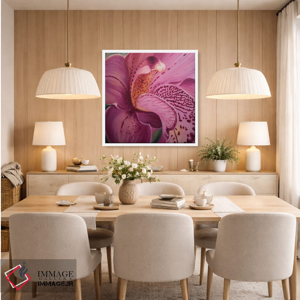 تابلو دکوراتیو ارکیده اثر جین لانتسمن - D5W