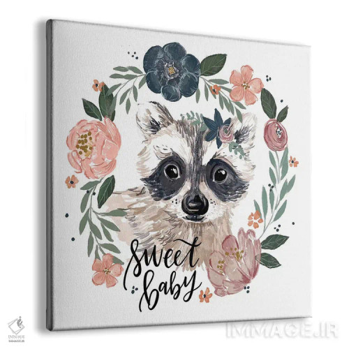 تابلو دکوراتیو "لالایی کودکانه جنگل ۴" اثر لونی هریس - نمای پرسپکتیو محصول