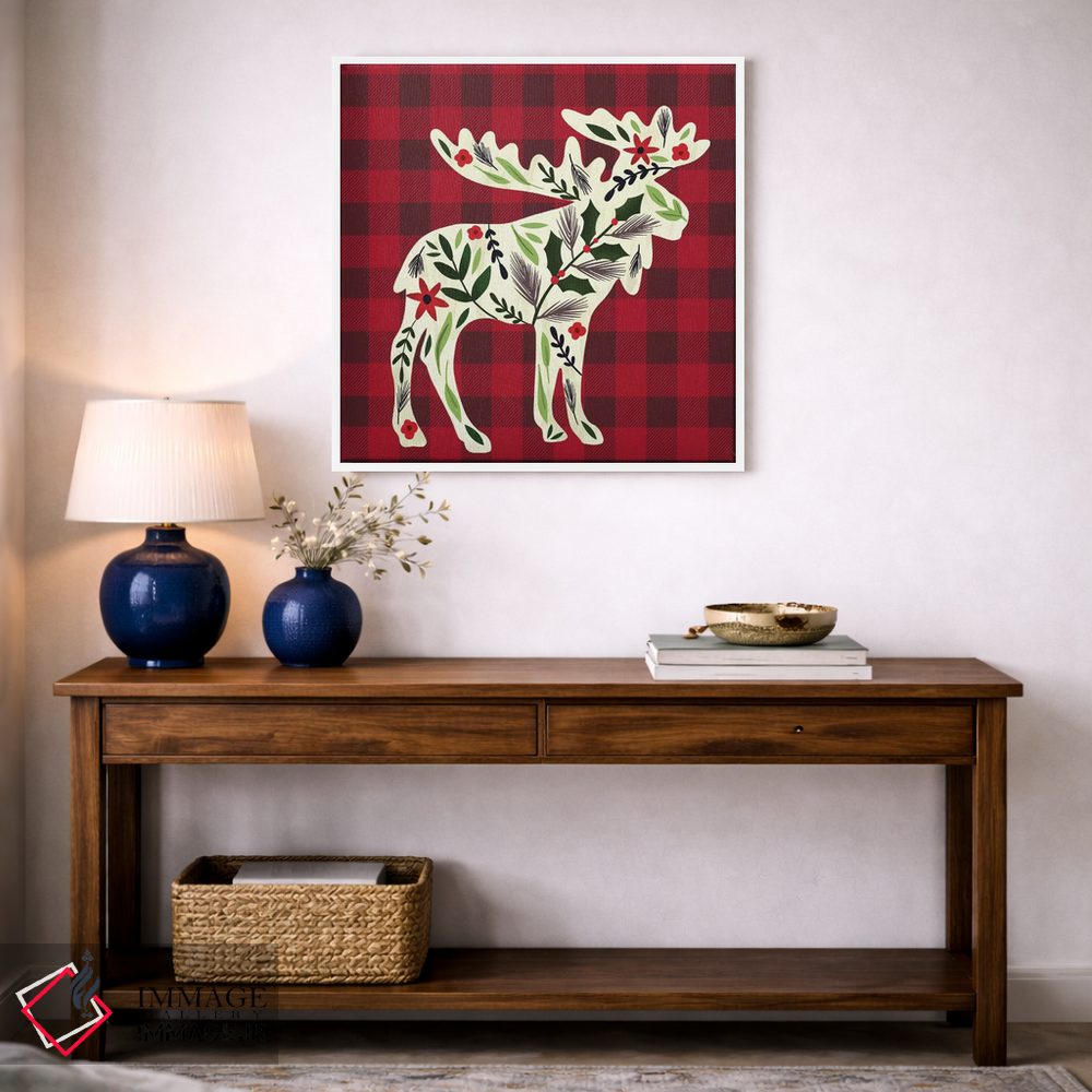 تابلو دکوراتیو "کلبه دنج کریسمس ۱" اثر لوییز آلن - D2W