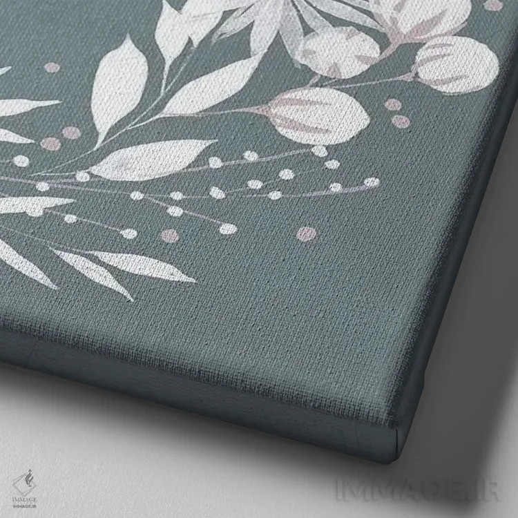 تابلو دکوراتیو "پروانه های مزرعه هر روز ۶" اثر لونی هریس - نمای نزدیک بافت بوم