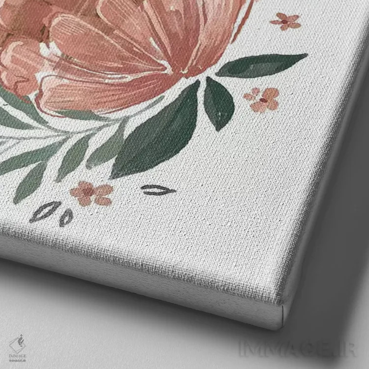 تابلو دکوراتیو "لالایی کودکانه جنگل ۱" اثر لونی هریس - نمای نزدیک بافت بوم