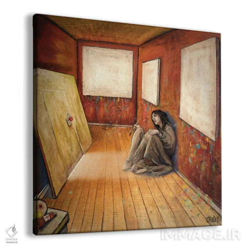 تابلو دکوراتیو "در" اثر لیت او'مالی - نمای پرسپکتیو محصول