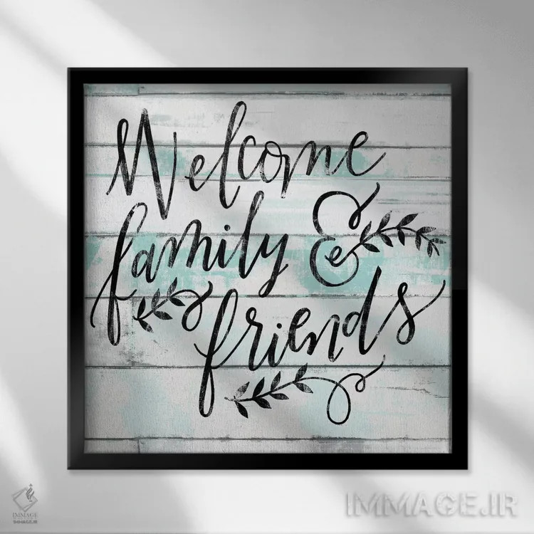 تابلو مدرن "خانه مزرعه هر روز، شخم و رنگ فیروزه ای ۱" اثر لونی هریس - نمای قابدار مشکی