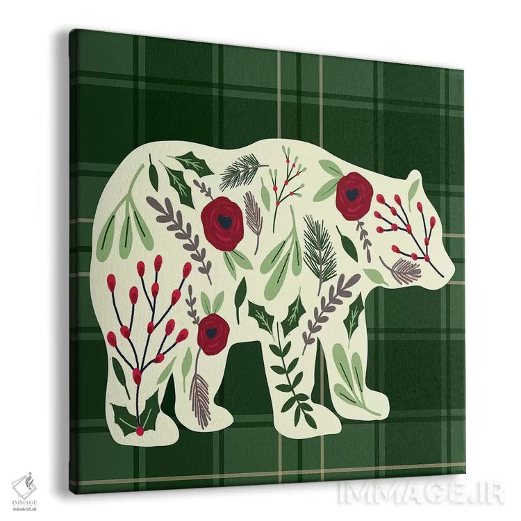 تابلو دکوراتیو "کلبه دنج کریسمس ۱" اثر لوییز آلن - نمای پرسپکتیو محصول