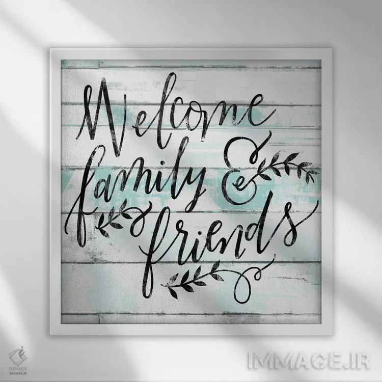 تابلو مدرن "خانه مزرعه هر روز، شخم و رنگ فیروزه ای ۱" اثر لونی هریس - نمای قابدار سفید