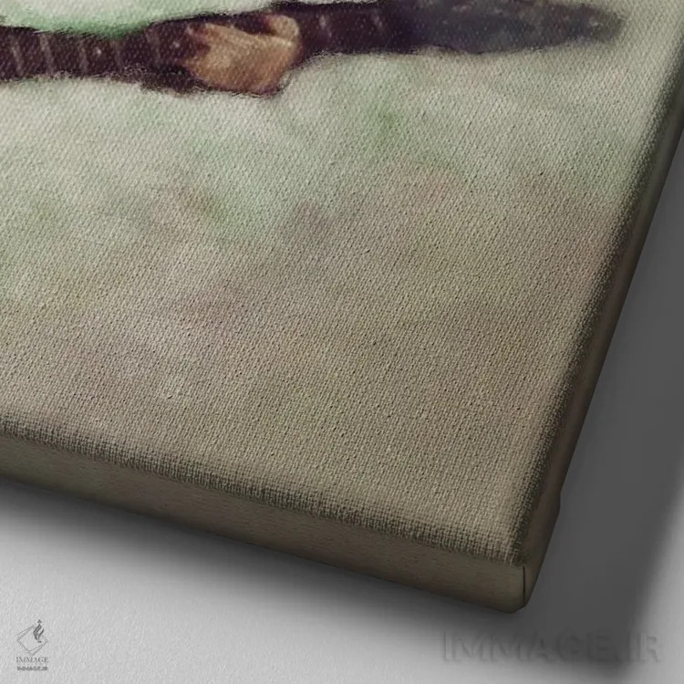 تابلو دکوراتیو "چیز بزرگ بعدی" اثر لیت او'مالی - نمای نزدیک بافت بوم