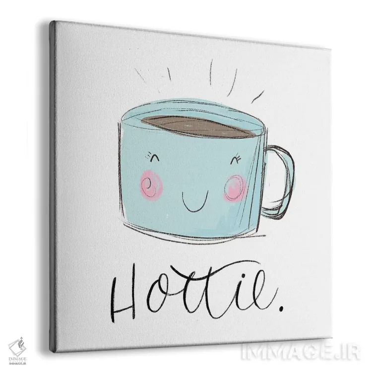 تابلو دکوراتیو "کاکائوی داغ" اثر لونی هریس - نمای پرسپکتیو محصول