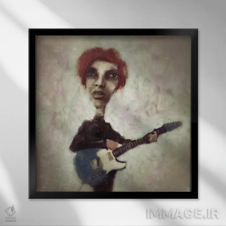 تابلو دکوراتیو "چیز بزرگ بعدی" اثر لیت او'مالی - نمای قابدار مشکی