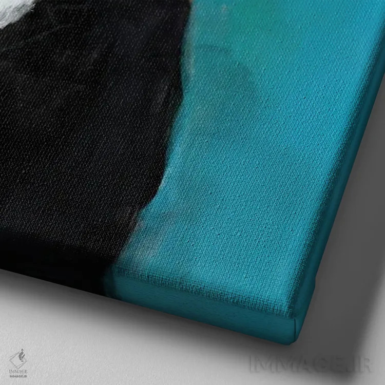 تابلو دکوراتیو "این سرگرمی است" اثر لیت او'مالی - نمای نزدیک بافت بوم