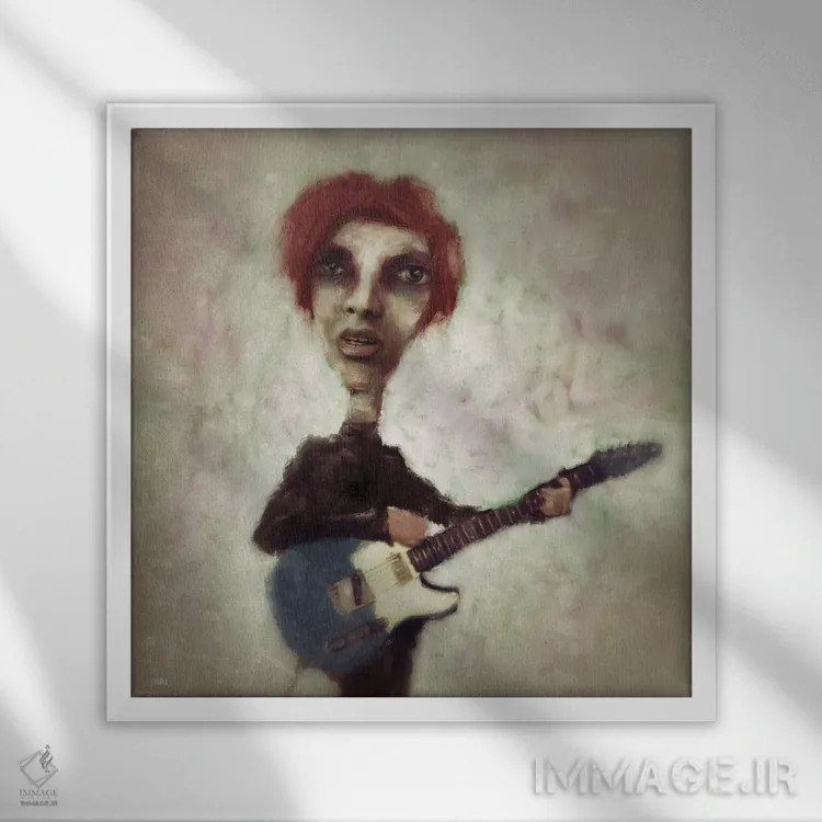 تابلو دکوراتیو "چیز بزرگ بعدی" اثر لیت او'مالی - نمای قابدار سفید