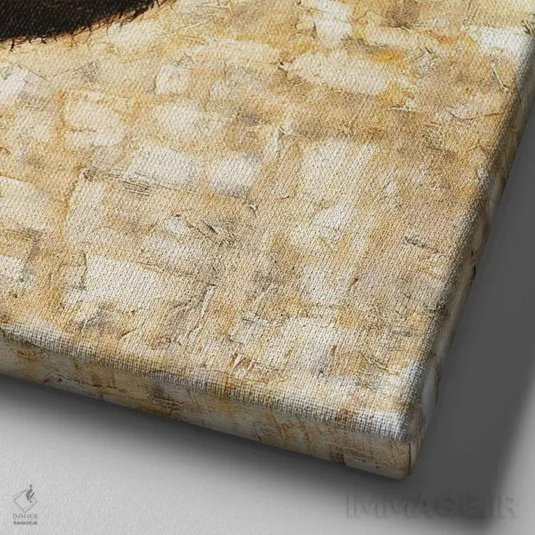 تابلو دکوراتیو "پرنده" اثر لیت او'مالی - نمای نزدیک بافت بوم