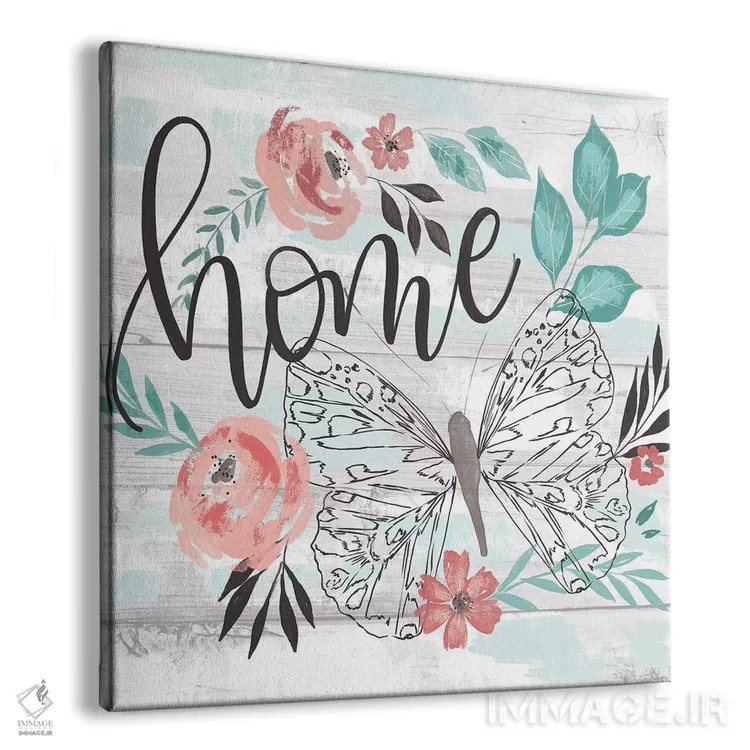 تابلو دکوراتیو "پروانه های مزرعه هر روز ۵" اثر لونی هریس - نمای پرسپکتیو محصول