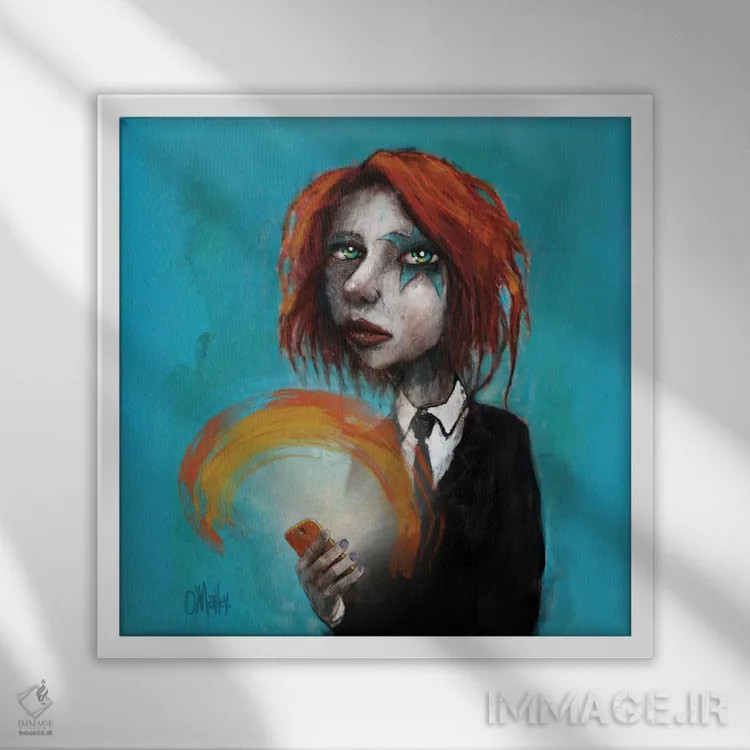 تابلو دکوراتیو "این سرگرمی است" اثر لیت او'مالی - نمای قابدار سفید